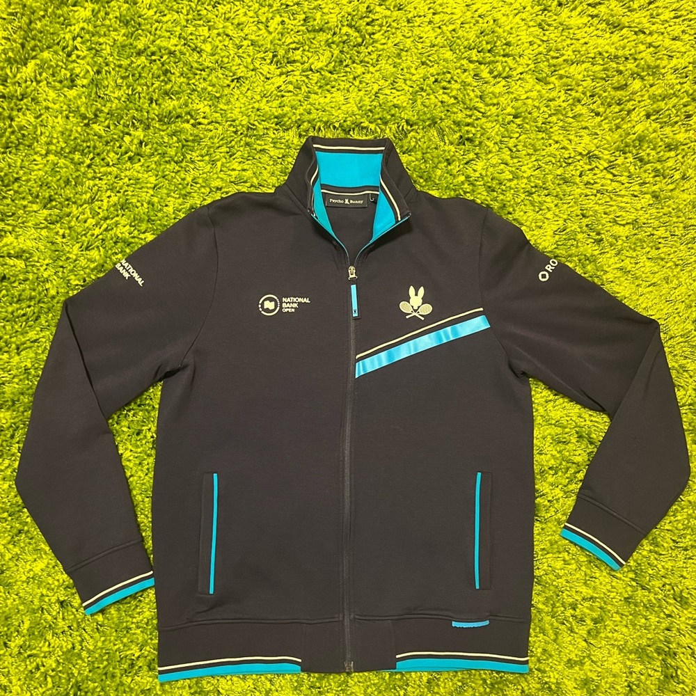 Psycho Bunny Black Jacket national bank open Tennis Canada